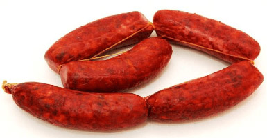 >Tillagad chorizo